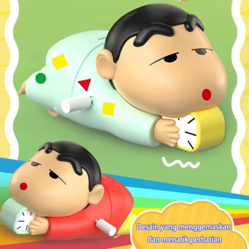 Mainan Shinchan Putar Bisa Gerak/Figure Crayon Shincan Dynamic Life/Ornamen Sincan Dekorasi Ruangan
