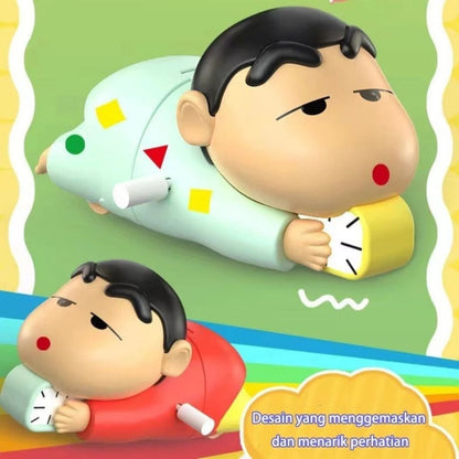 Mainan Shinchan Putar Bisa Gerak/Figure Crayon Shincan Dynamic Life/Ornamen Sincan Dekorasi Ruangan