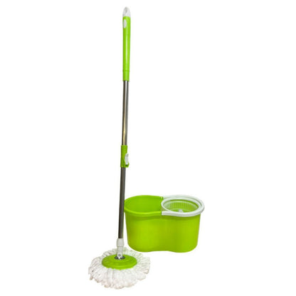 Alat Pel Lantai Ember 2in1Stainless / Spin MOP Pembersih Lantai / Pelan Putar Otomatis Praktis Serbaguna