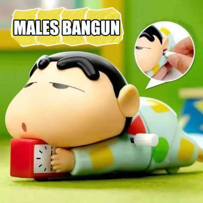 Mainan Shinchan Putar Bisa Gerak/Figure Crayon Shincan Dynamic Life/Ornamen Sincan Dekorasi Ruangan