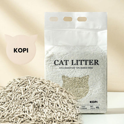 Pasir Gumpal Kucing Organic 6 Liter Master Tofu Soya CAMPUR Cat Litter Penyaring Kotoran Hewan Anjing Bebas Debu Wangi Tahan Lama