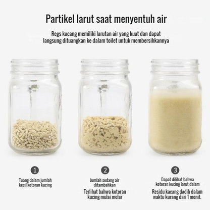 Pasir Gumpal Kucing Organic 6 Liter Master Tofu Soya CAMPUR Cat Litter Penyaring Kotoran Hewan Anjing Bebas Debu Wangi Tahan Lama