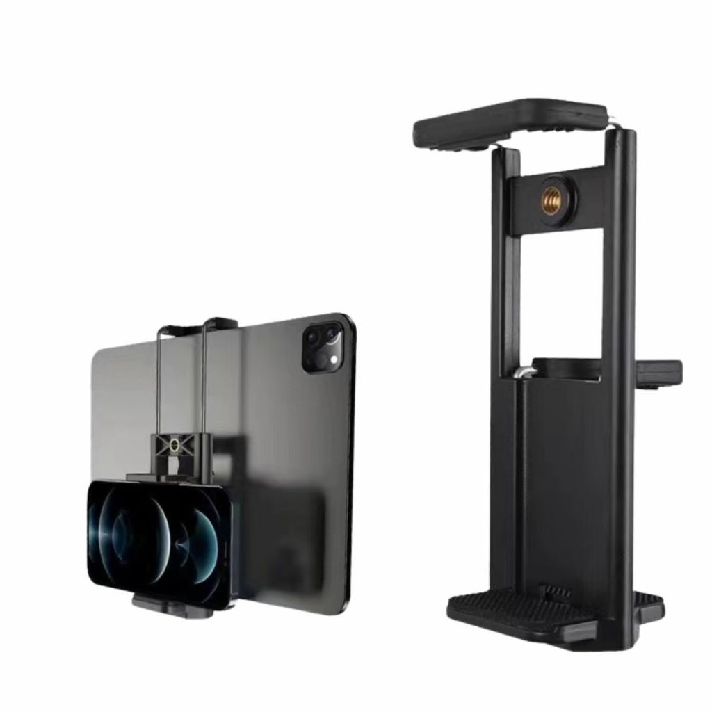 Holder U Tripod Fotografi / Clip Bracket Hp Putar 360° /Jepitan Dudukan Handphone Tarik Universal