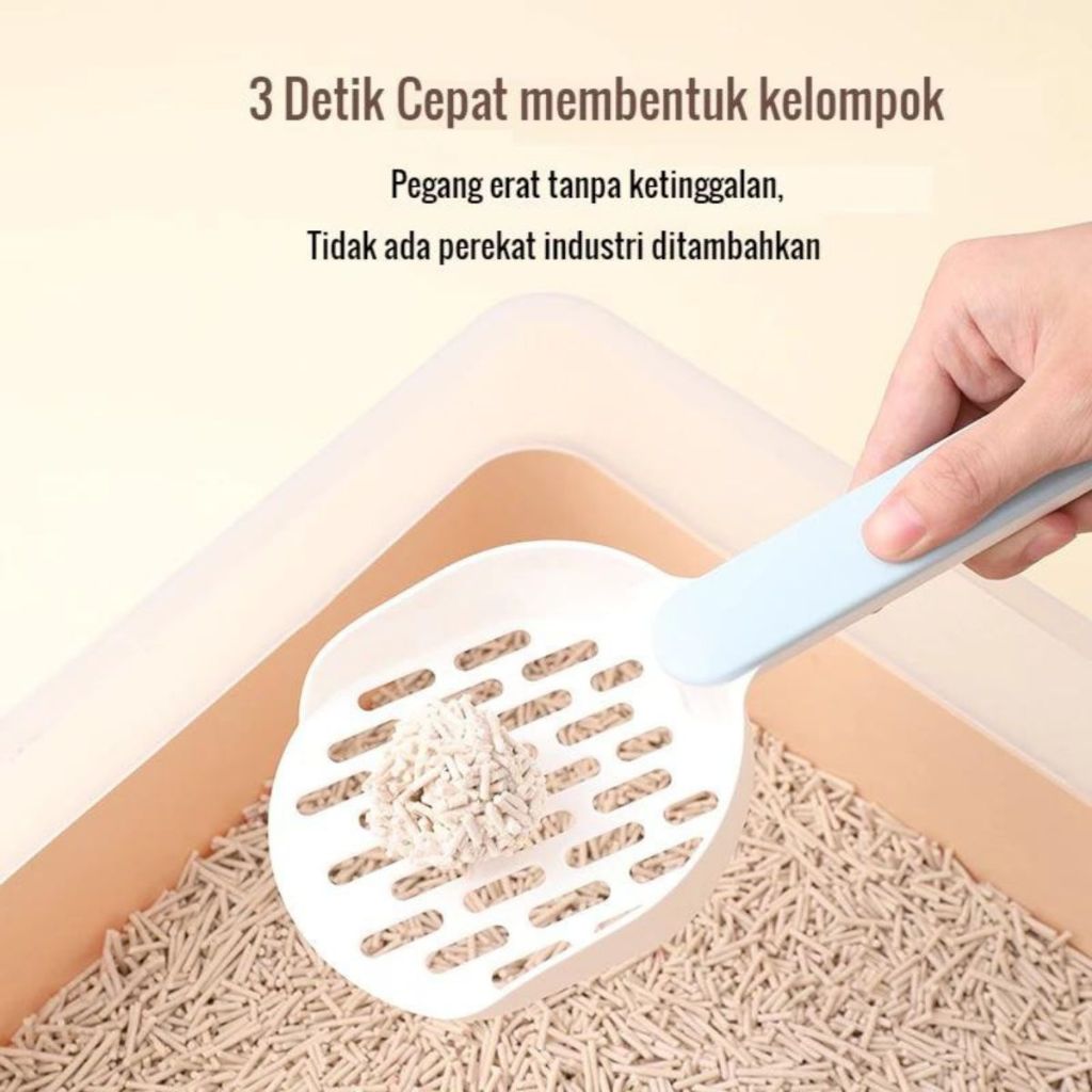 Pasir Gumpal Kucing Organic 6 Liter Master Tofu Soya CAMPUR Cat Litter Penyaring Kotoran Hewan Anjing Bebas Debu Wangi Tahan Lama