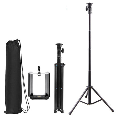 Tripod HP 1.1M + Holder U Free Bag For Stand Selfie Ringlight Kamera Handycam Vlog Live Streaming