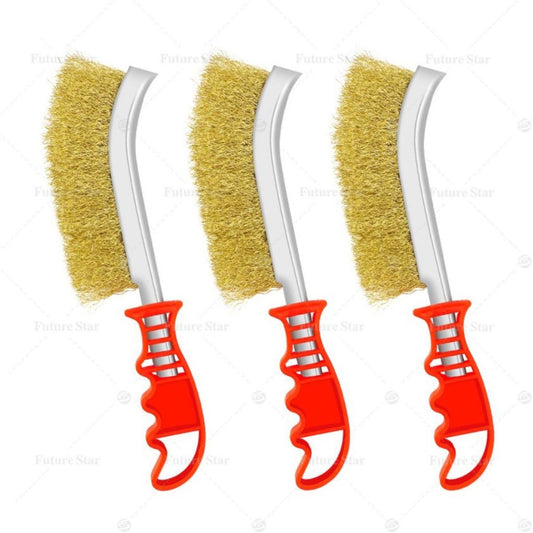 Sikat Kawat Baja Kuningan Gagang / Wire Brush / Alat Pembersih Karat Wastafel Kompor Multifungsi
