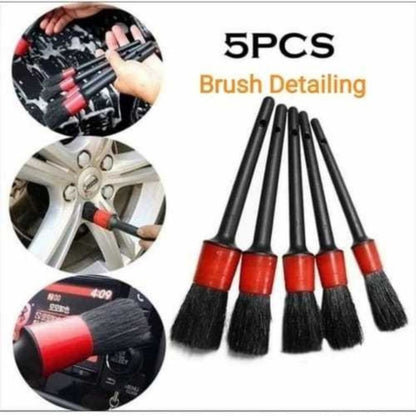 Kuas Cuci Mobil 5in1 / Brush Detailing Set / Sikat Pembersih Debu Sela Interior Motor Multifungsi