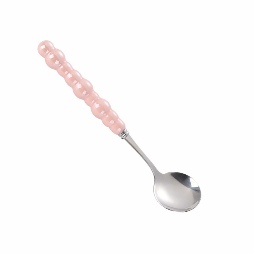 Sendok Stainless Bentuk Mutiara / Pearl Cutlery Aesthetic / Peralatan Makan Ala Korean Premium Tebal