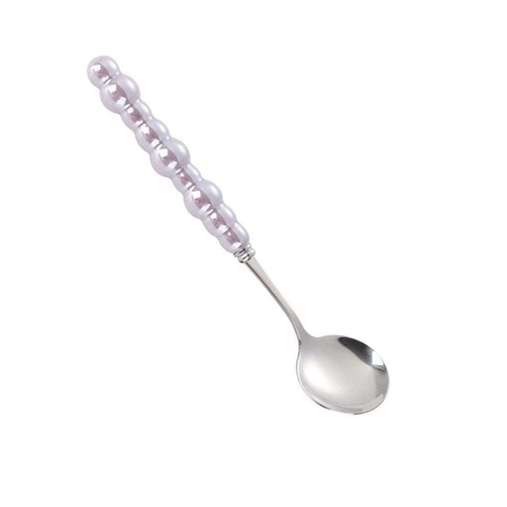 Sendok Stainless Bentuk Mutiara / Pearl Cutlery Aesthetic / Peralatan Makan Ala Korean Premium Tebal