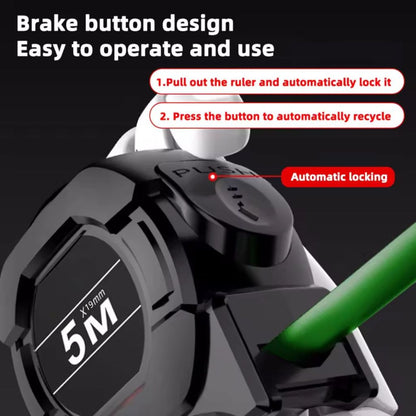 Meteran Tukang Pita Neon 5M / Measuring Tape 5 Meter / Alat Pengukur Bangunan Tebal Anti Karat Murah