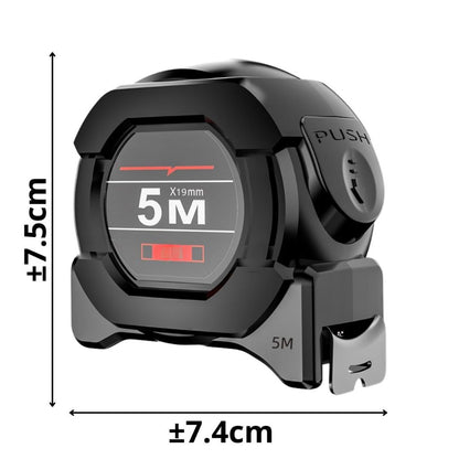 Meteran Tukang Pita Neon 5M / Measuring Tape 5 Meter / Alat Pengukur Bangunan Tebal Anti Karat Murah