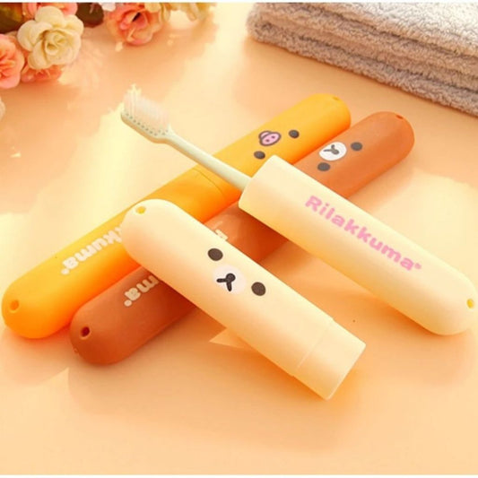 Tempat Sikat Gigi Travel Karakter Lucu / ToothBrush Case Praktis Portable / Tempat Penyimpanan Peralatan Mandi Murah