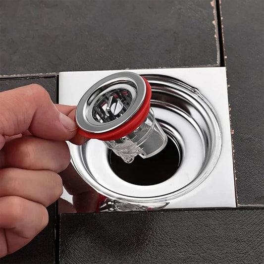 Penutup Lubang Saluran Air / Mini Filter Floor Drain / Katup Saringan Wastafel Kamar Mandi Anti Bau Serangga