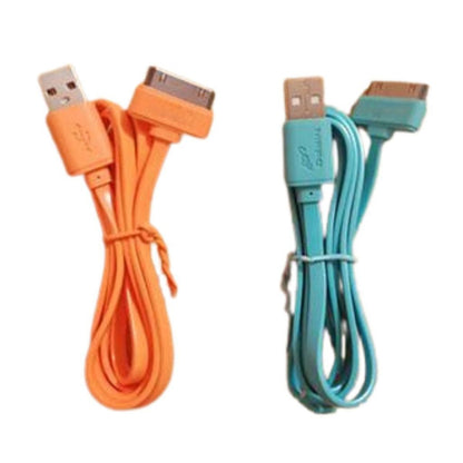 Kabel Data Iphone 100cm | Cable Charger Hp 2A 1M Bentuk Pipih Fast Charging Anti Kusut Termurah