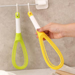 Alat Pengocok Telur Lipat / Hand Mixer Manual Silikon Pengaduk Adonan BPA Free Serbaguna