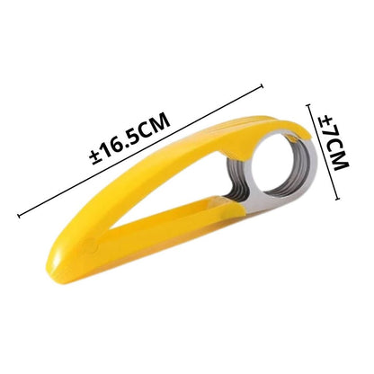 Alat Pemotong Pisang Manual Stainless | Banana Slicer Multifungsi | Alat Potong Sosis Timun Wortel Praktis Super Tajam
