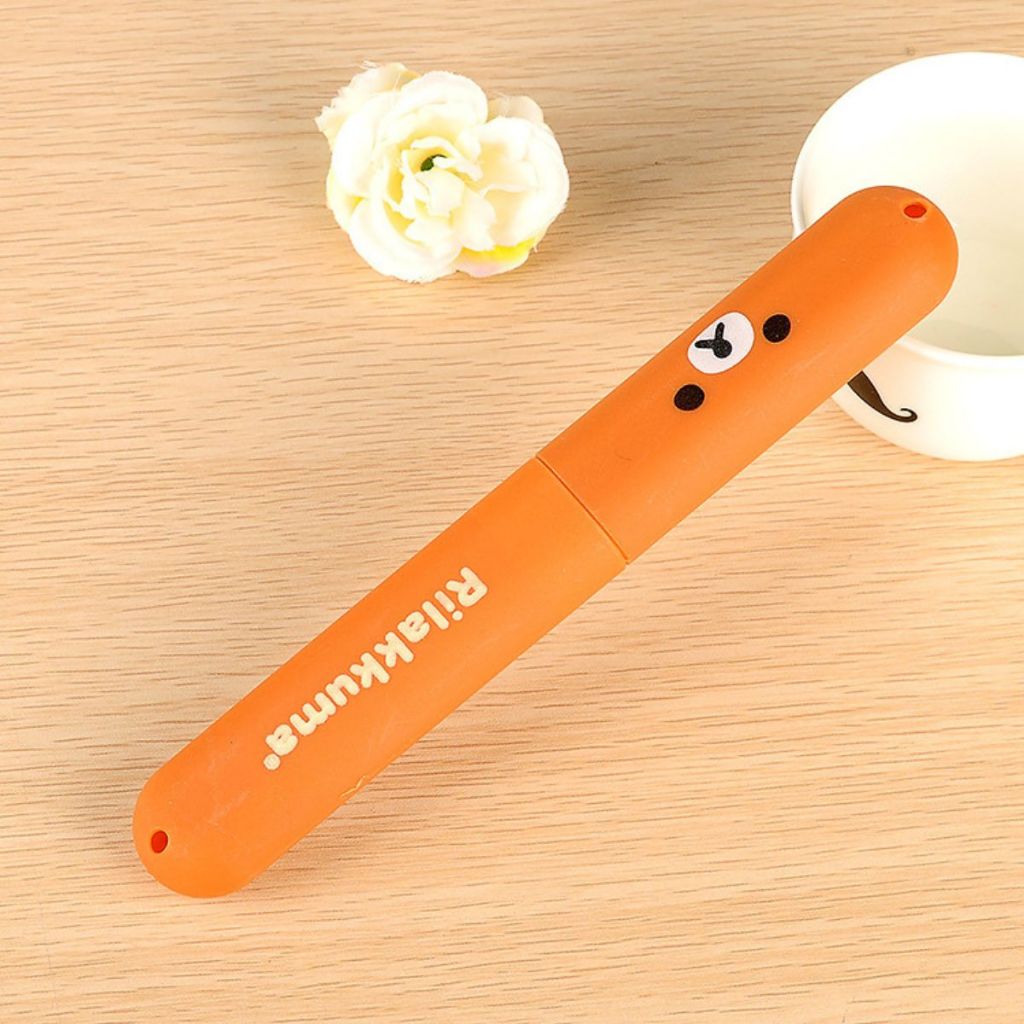 Tempat Sikat Gigi Travel Karakter Lucu / ToothBrush Case Praktis Portable / Tempat Penyimpanan Peralatan Mandi Murah