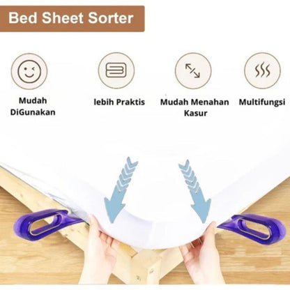 Alat Pengangkat Kasur Transparan | Penahan Springbed Alat Bantu Angkat Pasang Sprei Matras Sofa Praktis Berkualitas