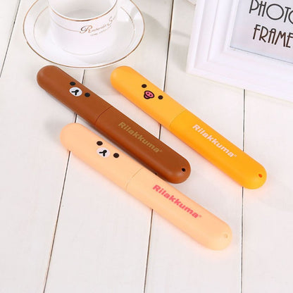 Tempat Sikat Gigi Travel Karakter Lucu / ToothBrush Case Praktis Portable / Tempat Penyimpanan Peralatan Mandi Murah