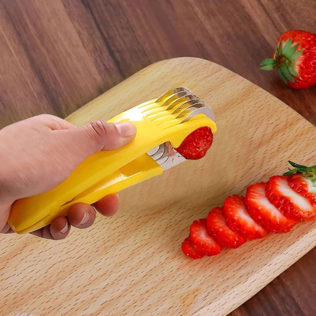 Alat Pemotong Pisang Manual Stainless | Banana Slicer Multifungsi | Alat Potong Sosis Timun Wortel Praktis Super Tajam