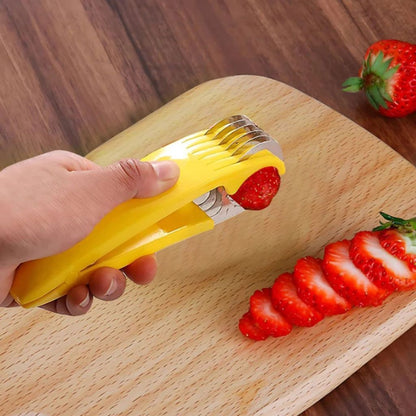 Alat Pemotong Pisang Manual Stainless | Banana Slicer Multifungsi | Alat Potong Sosis Timun Wortel Praktis Super Tajam