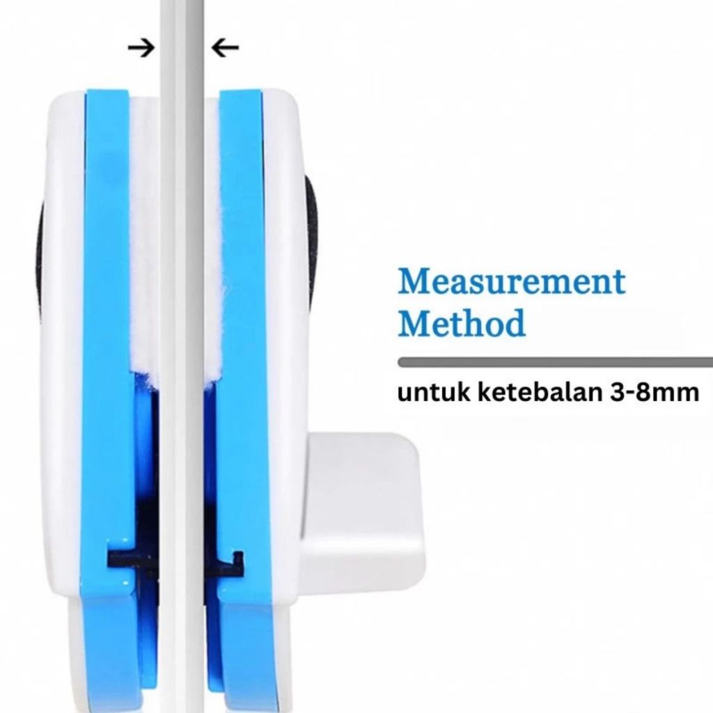 Alat Pembersih Kaca Magnet Segitiga | Window Magnetic Cleaner Double | Wipper Pengangkat Kotoran  Debu Jendela Multifungsi