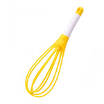 Alat Pengocok Telur Lipat / Hand Mixer Manual Silikon Pengaduk Adonan BPA Free Serbaguna