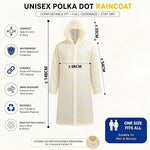 Jas Hujan EVA Polkadot Wanita Pria | Jas Hujan Ponco Anti Air | Raincoat Motor Outdoor