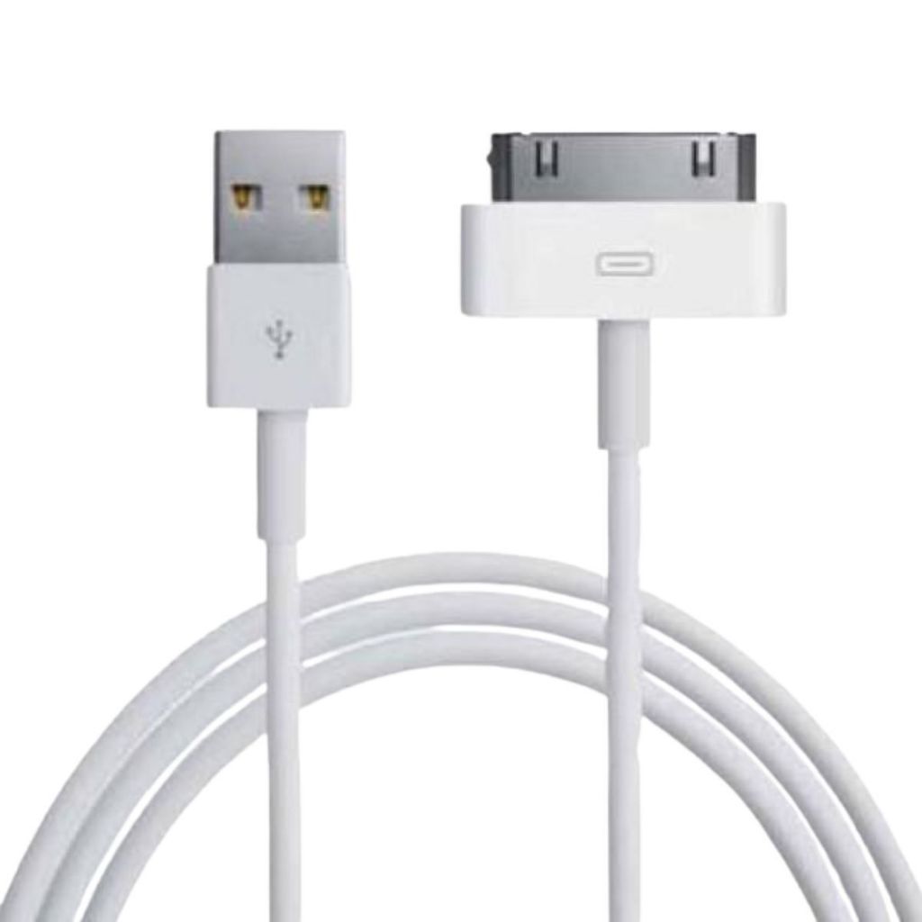 Kabel Data Iphone 100cm | Cable Charger Hp 2A 1M Bentuk Pipih Fast Charging Anti Kusut Termurah