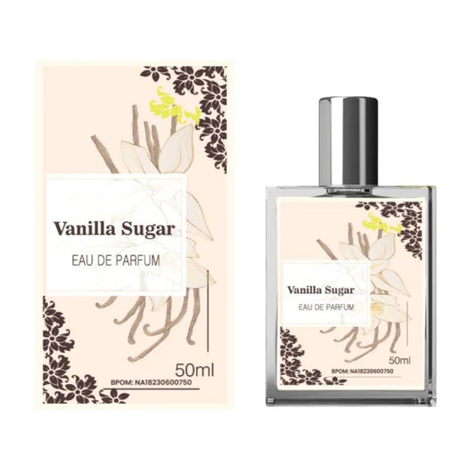 Parfume Vanilla Sugar 50ml / Minyak Wangi Penghaum Badan Wanita Pria / Body Spray Eau De Parfum Tahan Lama