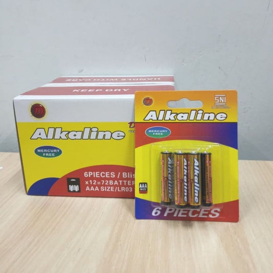Baterai AA AAA isi 6pcs / Battery A2 A3 1.5V Leak Protection Batre Remote Jam Mainan Kualitas SNI