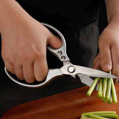 Gunting Dapur Stainless Steel Cutting Scissors Tajam Pemotong Sayur Daging Pembuka Botol Serbaguna
