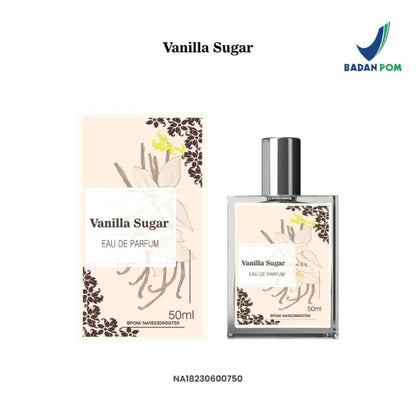 Parfume Vanilla Sugar 50ml / Minyak Wangi Penghaum Badan Wanita Pria / Body Spray Eau De Parfum Tahan Lama