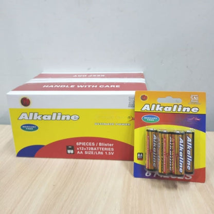 Baterai AA AAA isi 6pcs / Battery A2 A3 1.5V Leak Protection Batre Remote Jam Mainan Kualitas SNI
