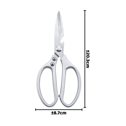 Gunting Dapur Stainless Steel Cutting Scissors Tajam Pemotong Sayur Daging Pembuka Botol Serbaguna