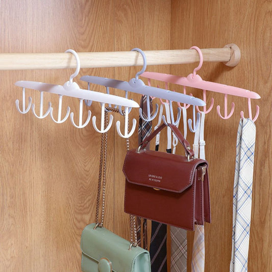 Gantungan Baju 12 Hook Putar / Magic Hanger Plastik / Kait Gantung Jemuran Dasi Tas Topi Multifungsi