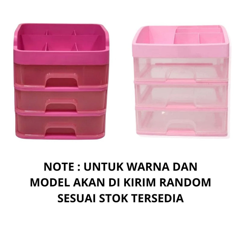 Rak Kosmetik 3 Laci Susun