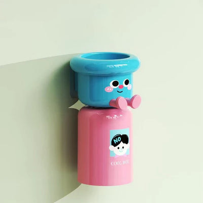 Tempat Sikat Gigi Magnet + Gelas 2in1 Karakter