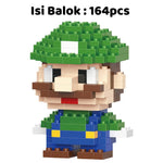 Lego Brick DIY 3D LUIGI