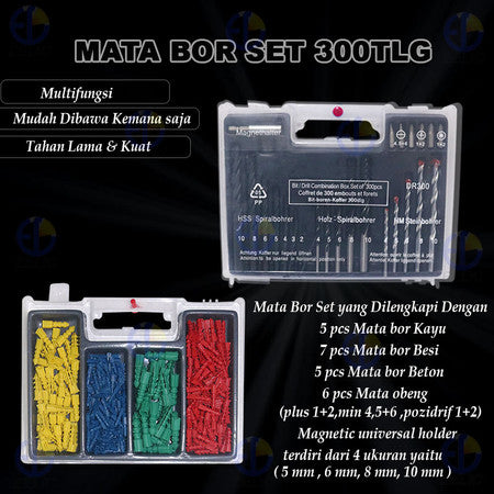 Mata Bor Set 300pcs