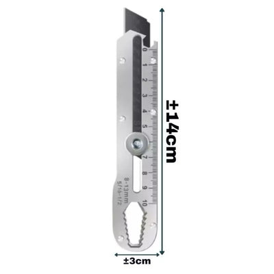 Pisau Cutter Stainless Besar 9in1