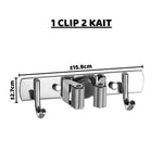 Gantungan Sapu Pel Stainless 1CLIP