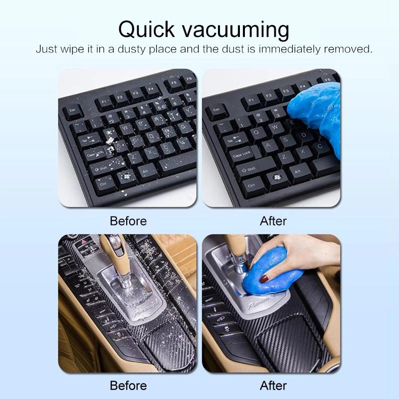 Slime Jelly Cleaner Pembersih Debu / Gel Pengangkat Kotoran Sela Dashboard Interior Mobil Keyboard / Anti-Dust Cleaning Dust Removal Soft Gel Lendir Serbaguna