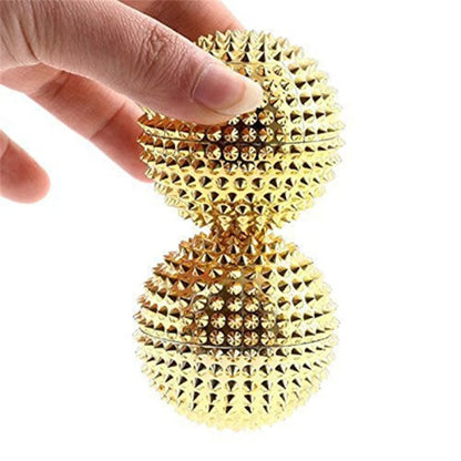 Bola Duri Magnet Alat Pijat Terapi Kesehatan / Bola Refleksi Telapak Tangan Kaki Sakit Syaraf Kejepit Kepala Stoke Melancarkan Peredaran Darah Menghilangkan Ngantuk / Spiky Magnetic Hand Massage Ball