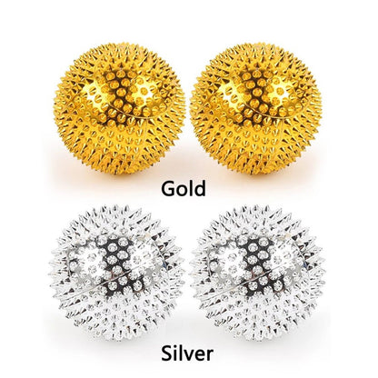 Bola Duri Magnet Alat Pijat Terapi Kesehatan / Bola Refleksi Telapak Tangan Kaki Sakit Syaraf Kejepit Kepala Stoke Melancarkan Peredaran Darah Menghilangkan Ngantuk / Spiky Magnetic Hand Massage Ball