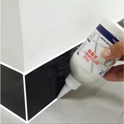 Krim Pengisi Celah Nat Keramik 150ml Anti Jamur / Lem Reparasi Perbaikan Dinding Tembok Rumah Retak / Tile Reform Waterproof Grouting Filler Pasta Cairan Pelapis Sela Lantai Ubin Tahan Air