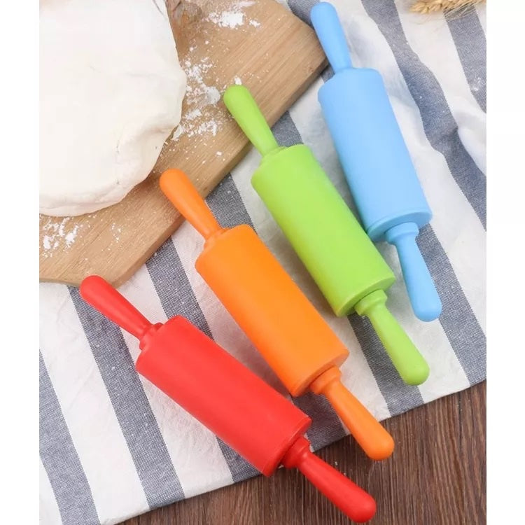 Roller - Alat Penggiling Adonan Bahan Plastik Silikon Rol Putar Pemipih Penipis Olahan Kue Pizza Dough Rolling Pin Penggilas Kulit Pastel Anti Lengket