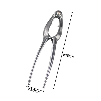 Tang Jepit Kepiting Pemecah Cangkang Lobster Alat Penjepit Walnut Kacang-Kacangan Stainless Steel Crab Grip Clamp