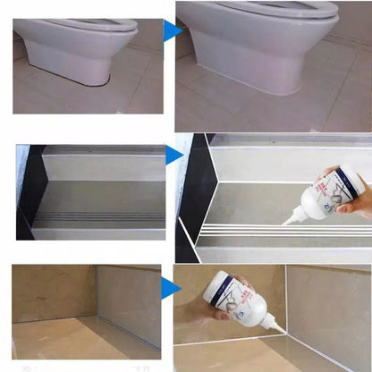 Krim Pengisi Celah Nat Keramik 150ml Anti Jamur / Lem Reparasi Perbaikan Dinding Tembok Rumah Retak / Tile Reform Waterproof Grouting Filler Pasta Cairan Pelapis Sela Lantai Ubin Tahan Air