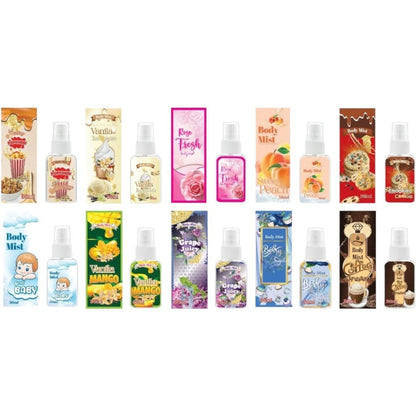 Body Mist Parfum 30ml Dan 100ml / Parfum Pengharum Badan Pria dan Wanita Wangi Tahan Lama / Body Spray Parfume Pewangi Baju Semprot Size 30ML 100ML Eau de Parfume Tahan Lama Wangi Sweet Fresh Soft